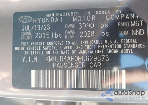 2023 Hyundai Elantra N Line из США, поврежденный, VIN KMHLR4AF0PU629673